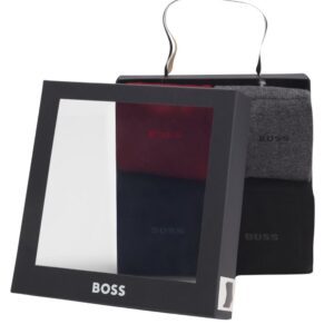 BOSS Four-pack of regular length socks with logos
