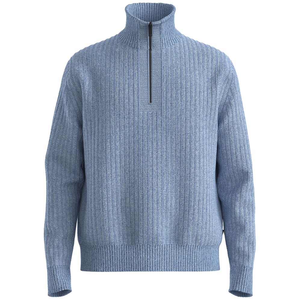 BOSS KWinter Cotton Blue Half Zip