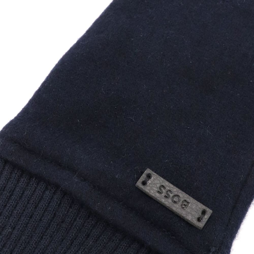 BOSS Wool Kalsper Navy Gloves