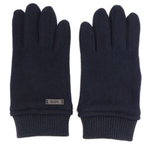 BOSS Wool Kalsper Navy Gloves