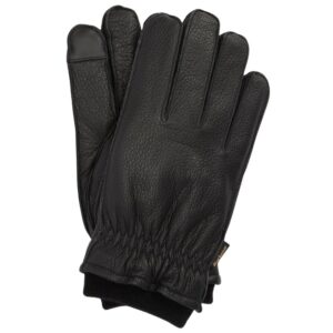 Barbour Leather Highfield Black Gloves