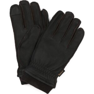 Barbour Leather Highfield Brown Gloves