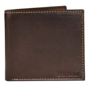 Barbour Elvington Leather Billfold Dark Brown Wallet