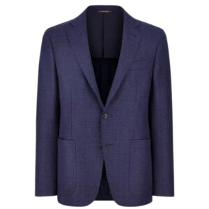 CANALI Pure Wool Blue Modern Fit Jacket