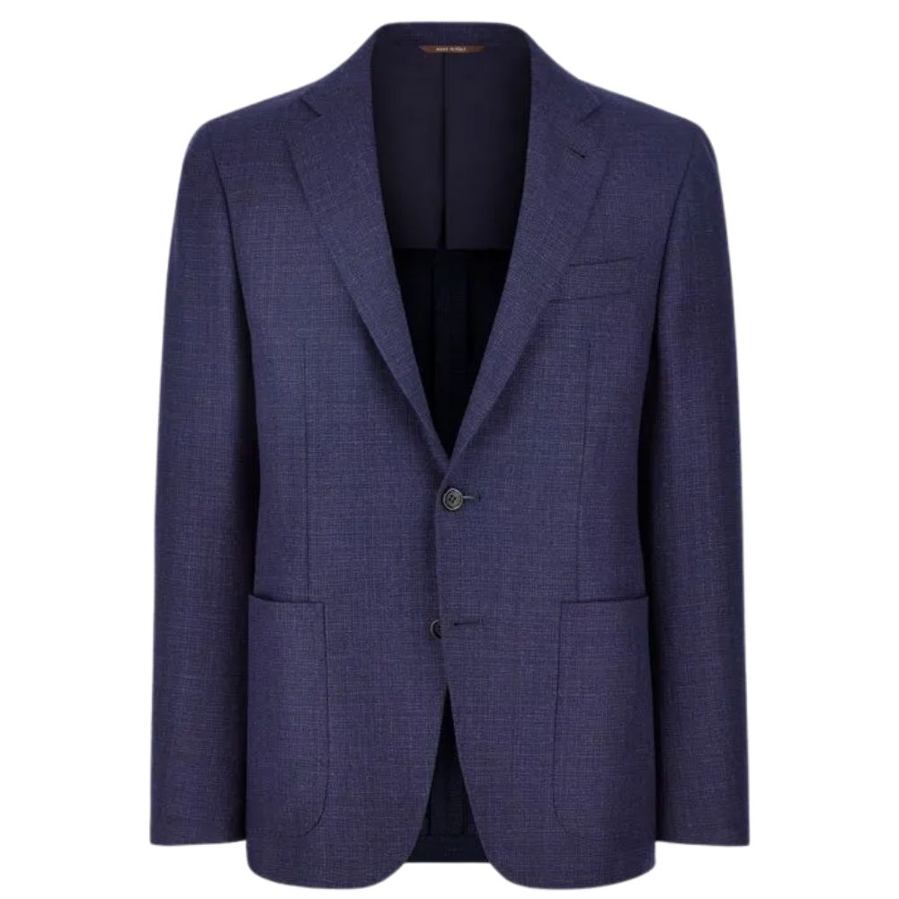 CANALI Pure Wool Blue Modern Fit Jacket