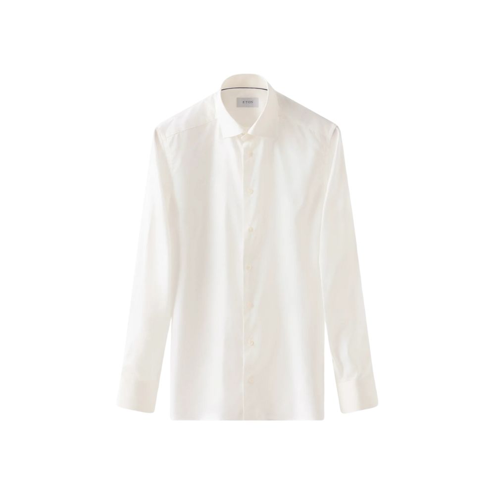 Eton Signature Twill Contemporary Fit Cream Shirt