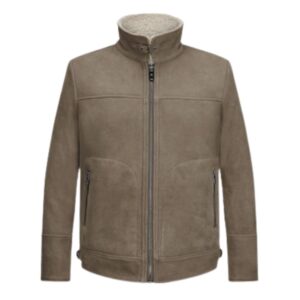 Milestone Light Brown Goat Velour Suede Jacket