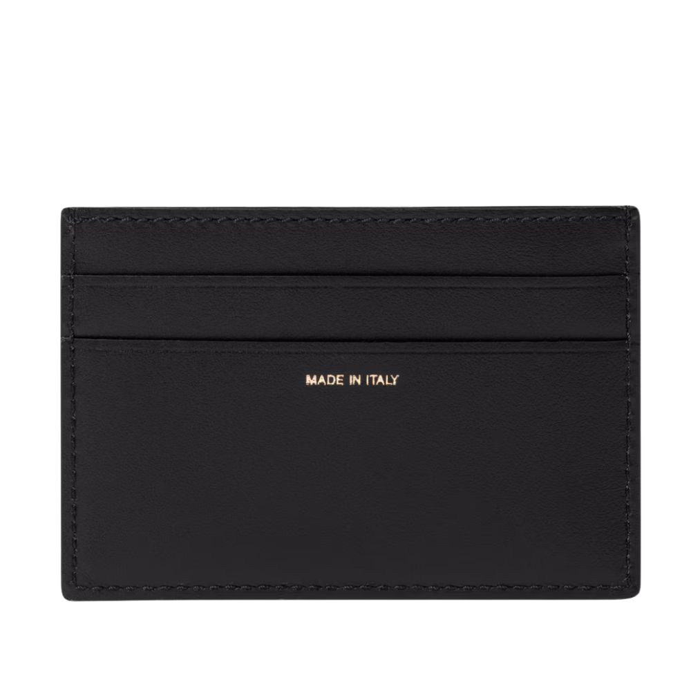 PAUL SMITH Black Leather 'Signature Stripe Block' Credit Card Holder