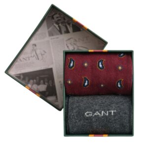 GANT 2-Pack Paisley Patterned Socks Gift Box