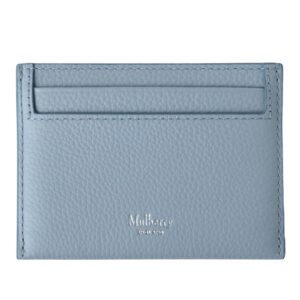 Mulberry Credit Card Slip Poplin Blue Small Classic Grain