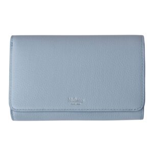 Mulberry Medium Continental French Purse Brighton Blue Small Classic Grain