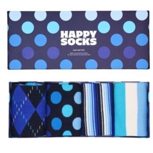 Happy Socks 4-Pack Navy Socks Gift Set