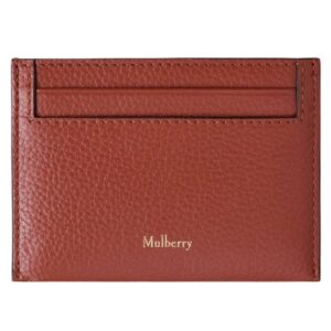 Mulberry Credit Card Slip Rust Small Classic Grain