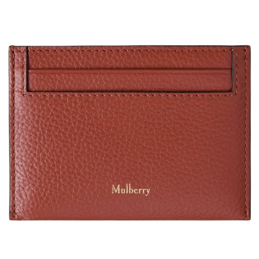Mulberry Credit Card Slip Rust Small Classic Grain