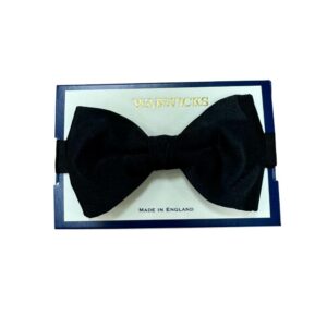 Warwicks Black Silk Bow Tie
