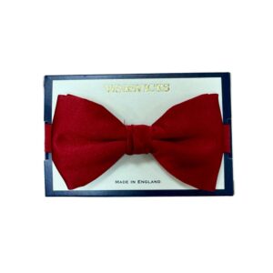 Warwicks Red Silk Bow Tie