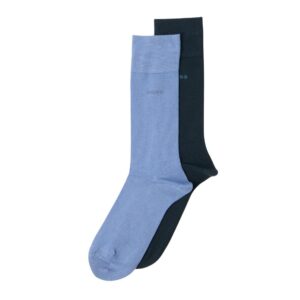 BOSS 2-Pack Regular Length Navy And Blue Socks With Stretch