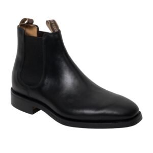 Barker Sutton Black Waxy Chelsea Boot