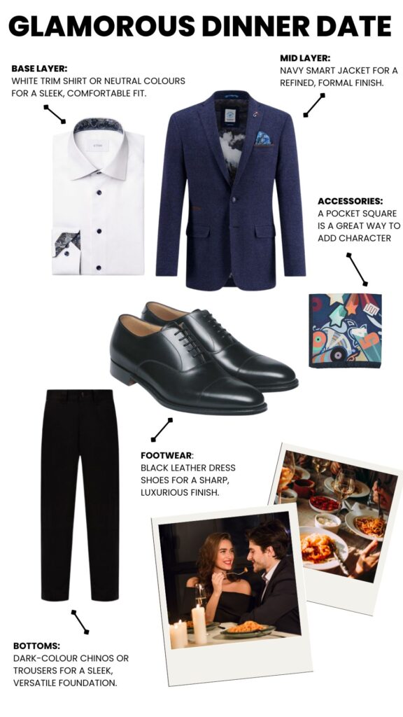 Glamorous dinner date