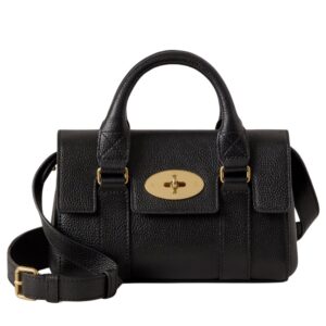 Mulberry Mini Bayswater Black Small Classic Grain