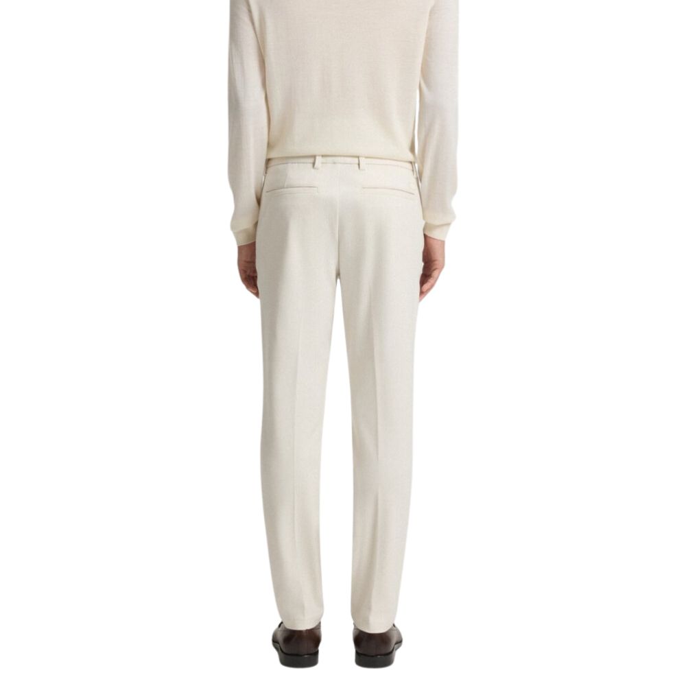 BOSS Tapered Fit Stretch Cotton Cream Trousers
