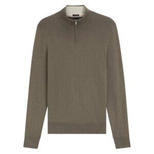 BOSS Hemarlo Cotton Brown Half Zip