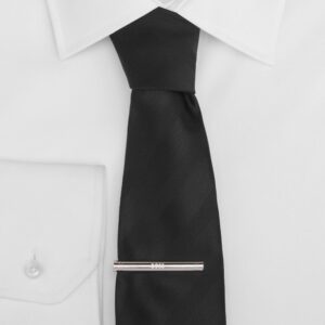BOSS Gift Boxed Brass Cufflinks And tie Bar Set