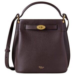 Mulberry Islington Bucket Ebony Small Classic Grain