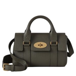Mulberry Mini Bayswater Juniper Green Small Classic Grain