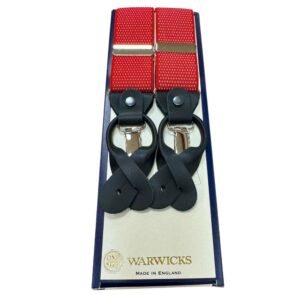 WARWICKS Red White Dot Braces