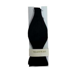 Warwicks Black Silk Self Tie Bow