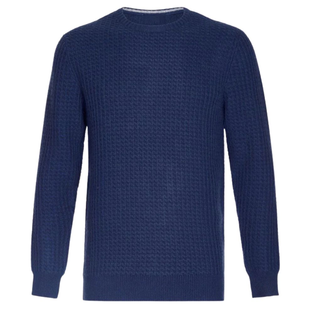 Warwicks Navy Honeycomb Jumper Front