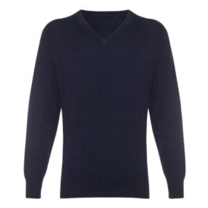 WARWICKS Navy Cashmere V-Neck Jumper