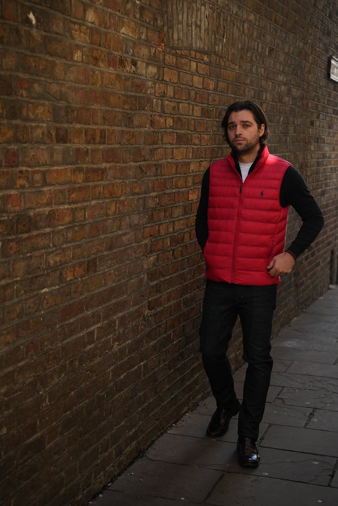 styling a mens gilet under a half zip