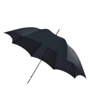 Fox's Polished Hardwood Handle Automatic Navy Umbrella