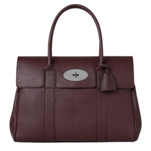Mulberry Bayswater Black Cherry Small Classic Grain Bag