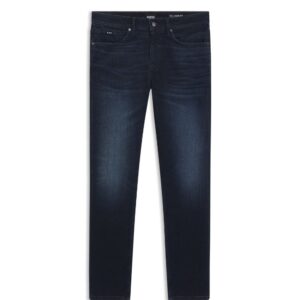 BOSS Delaware Cashmere-Touch Dark Blue Slim Fit Denim Jeans