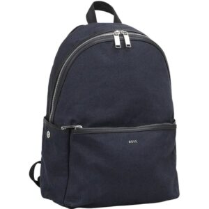 BOSS Structured Signature Navy Backpack