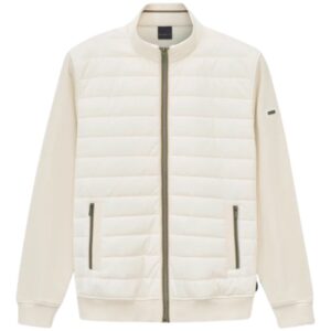 BUGATTI Cream Casual Hybrid Full Zip