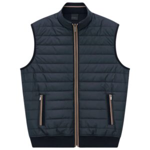 BUGATTI Navy Casual Full Zip Gilet