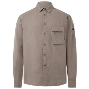 Belstaff Garment Dye Scale Shirt in Asphalt