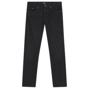 Boss Delaware Tech Travel Slim Black Jeans