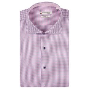 Giordano Maggiore Pink and Blue Puppytooth Shirt