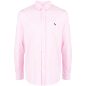 Polo Ralph Lauren Mesh Button Down Pink Shirt