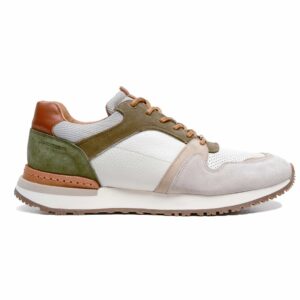 Ambitious Vince Leather Suede Trainers Combi Beige