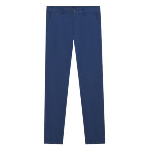 BOSS Blue Slim Fit Chinos in Stretch Cotton Satin