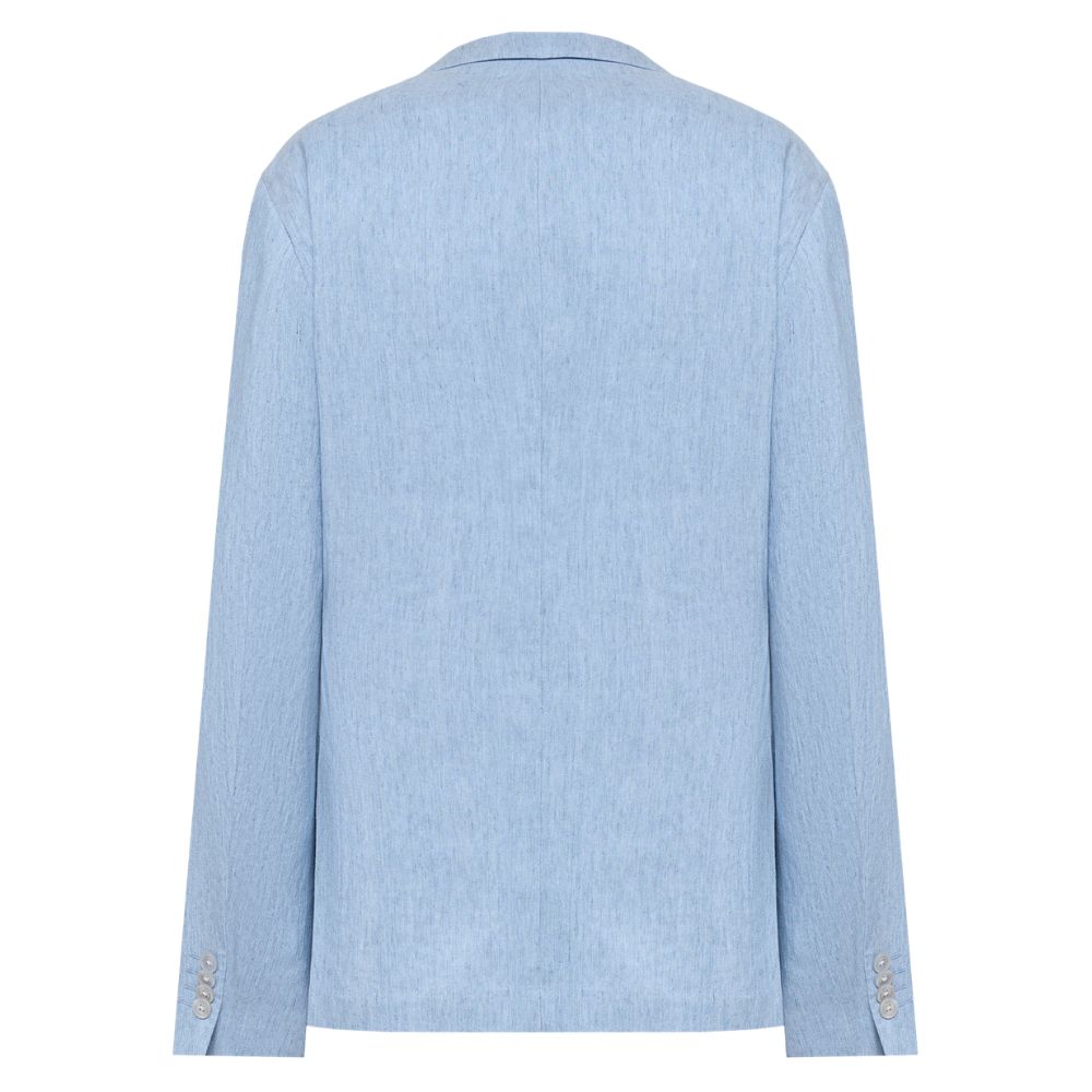 BOSS Slim Fit Light Blue Linen Blend Blazer