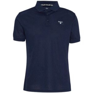 Barbour Sutton Navy Tailored Fit Polo Shirt