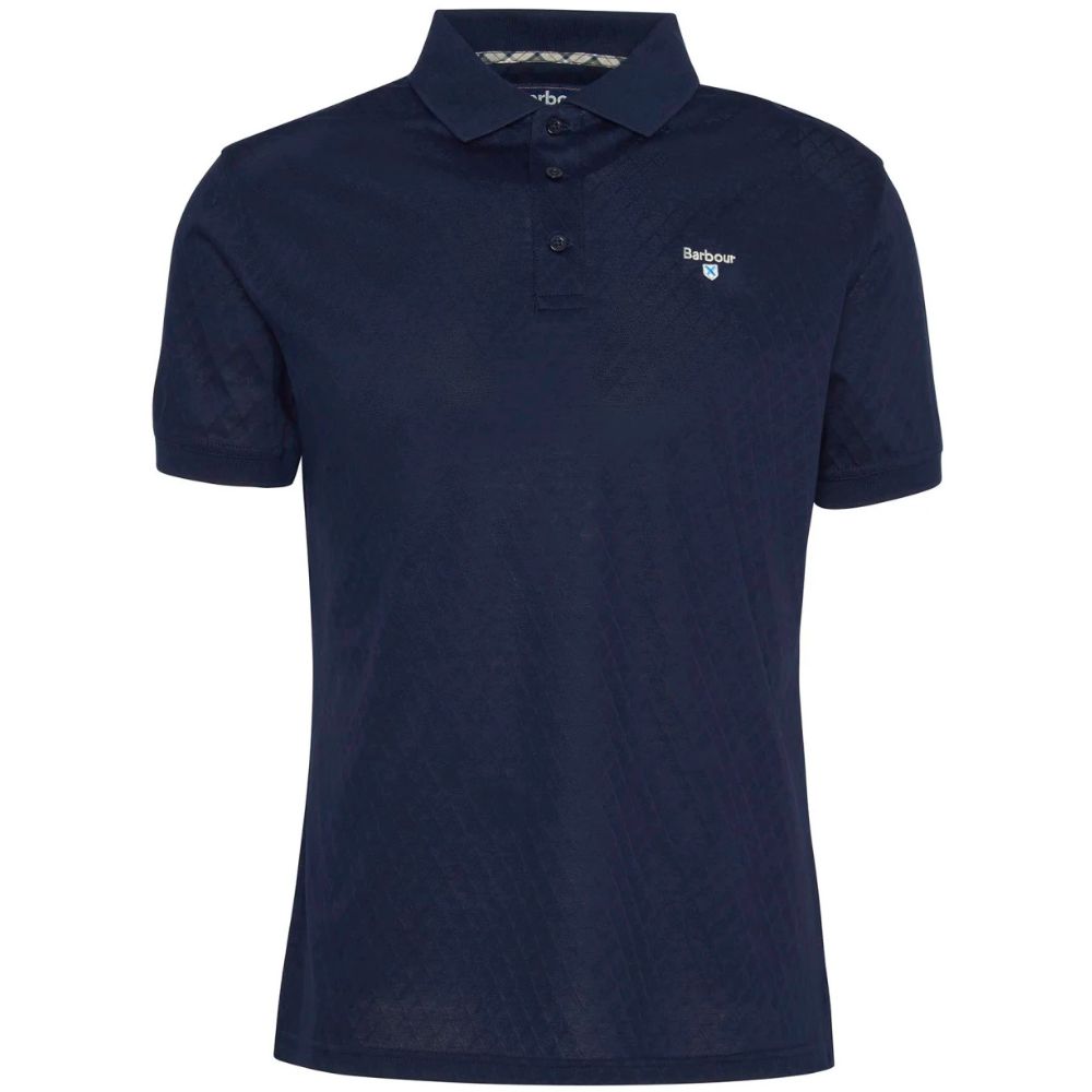 Barbour Sutton Navy Tailored Fit Polo Shirt 1 Barbour Sutton Navy Tailored Fit Polo Shirt