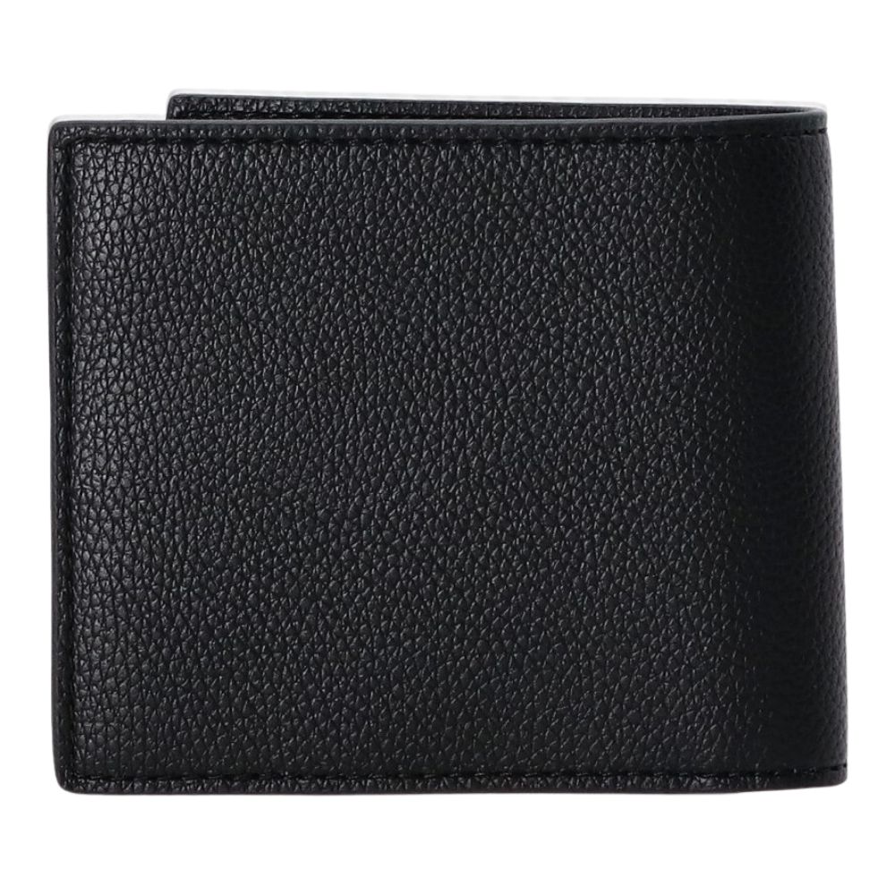 Boss Faux Leather Folding Wallet With Signature Stripe Trim